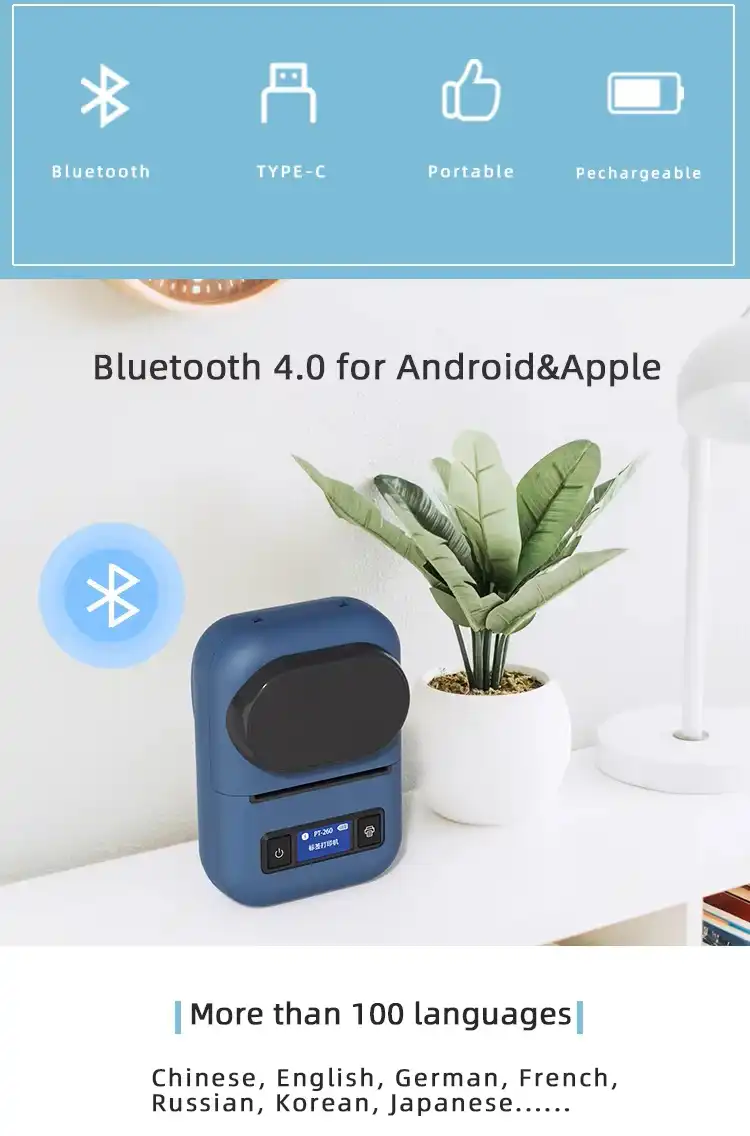 قیمت پرینتر حرارتی و لیبل زن جیبی PT260