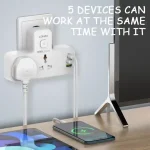 قیمت چندراهی برق و شارژر دیواری الدینیو LDNIO SC2311