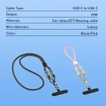 کابل شارژ الدینیو LC22C 30 سانتی متری | LDNIO LC22C 65W Nylon Cord, 30cm - Image 3