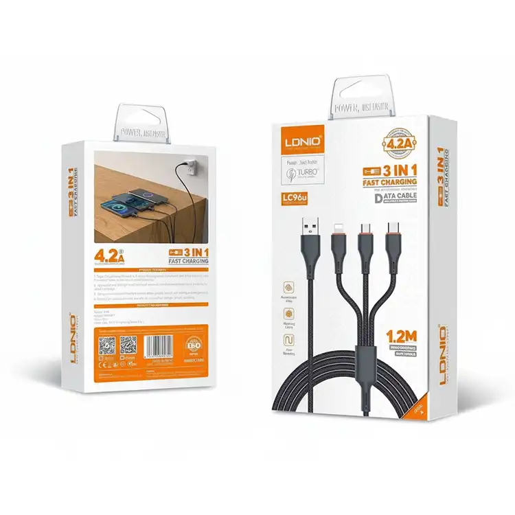 کابل شارژ سه کاره الدینیو LC96u