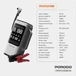 جارو شارژی و جامپ استارتر ماشین