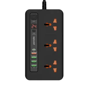 چندراهی برق و هاب شارژ تایمردار پرودو مدل Multi-Port Power HUB (PD-FWCH013)