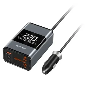 اینورتر و مبدل برق خودرو ۲۰۰ وات پرودو مدل FWC067 Universal AC Car Power Inverter