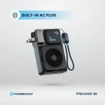 قیمت شارژر دیواری پاوربانک دار وایرلس پاورولوژی مدل PP080 10000 میلی‌آمپر 35 وات PPBCHA80