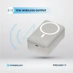 پاوربانک پاورولوژی وایرلس 30000 مدل PP081 مگ سیف PPBCHA81