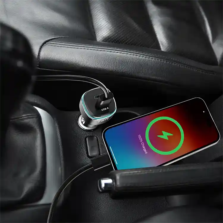 قیمت شارژر فندکی دو پورت پاورولوژی مدل 75W Dual-Port