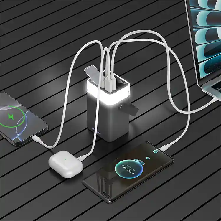 پاوربانک پاورولوژی مدل Halo Beam 40000 میلی‌آمپر 65 وات