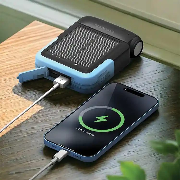 پاوربانک Powerology Sante 10000mAh Solar Power Bank