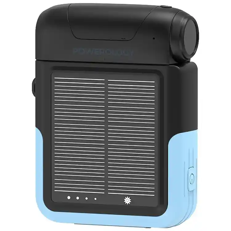 پاوربانک خورشیدی 10000 میلی‌آمپر پاورولوژی مدل Sante PPBDS05