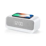 اسپیکر بلوتوث و شارژر وایرلس دینلاین مدل Dinline DW-300 با ساعت آلارم و رادیو