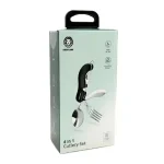قیمت قاشق و چنگال مسافرتی ۴ کاره گرین لاین مدل 4 in 1 Cutlery Set