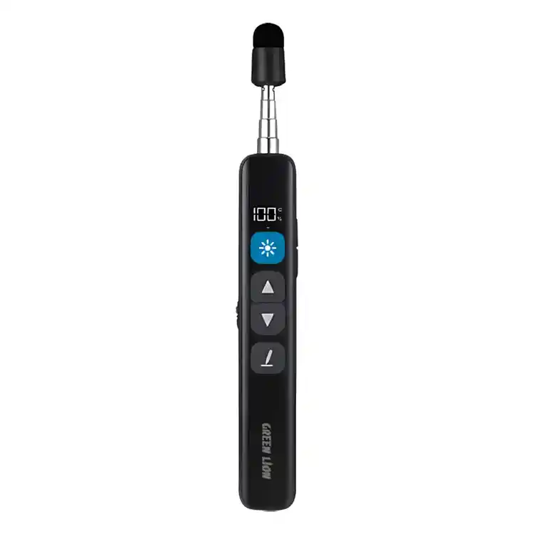 دستگاه پرزنتر بی سیم و لیزر پوینتر تلسکوپی گرین لاین مدل Wireless Presenter with Retractable Pointer