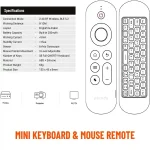 Porodo Air Mouse Remote & Mini Keyboard