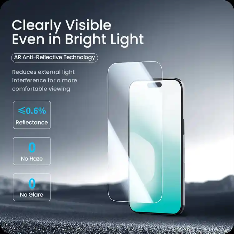 قیمت گلس محافظ صفحه آیفون 17Air نیلکین مدل Amazing H+ Pro AR tempered Nillkin ضد بازتاب نور