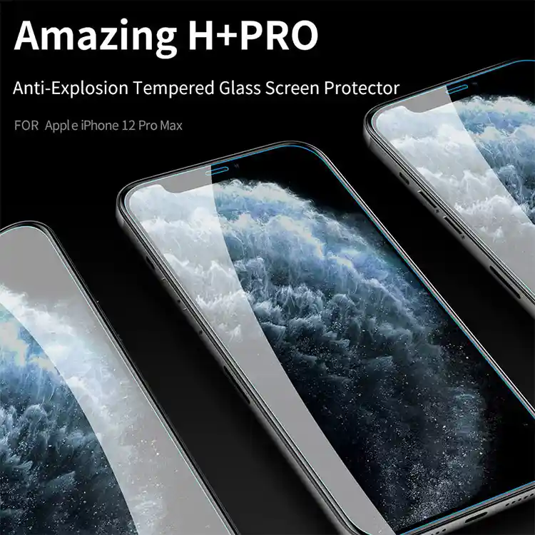 خرید گلس ال سی دی نیلکین مدل Amazing H+ Pro آیفون 12 پرو و آیفون 12 نرمال