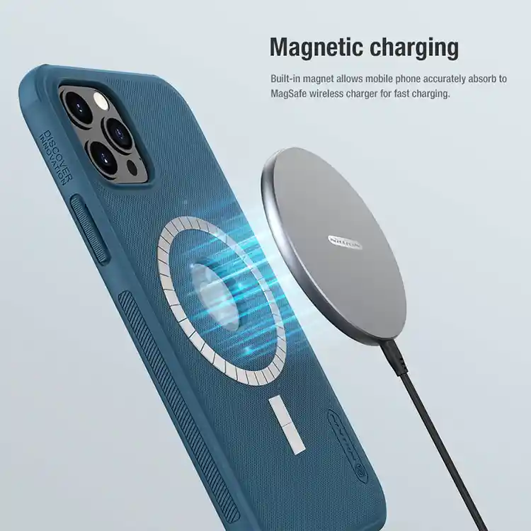 قیمت کاور برند نیلکین مدل Super Frosted Shield Pro Magnetic Matte آیفون 12 پرو و آیفون 12 Nillkin