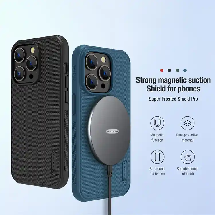 قیمت کاور برند نیلکین مدل Super Frosted Shield Pro Magnetic Matte Nillkin آیفون 14 Pro max