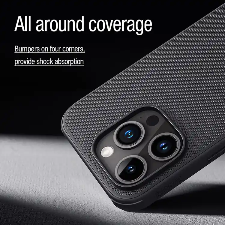 کاور آیفون 15 پرو مدل برند نیلکین Super Frosted Shield Pro Magnetic Matte Nillkin